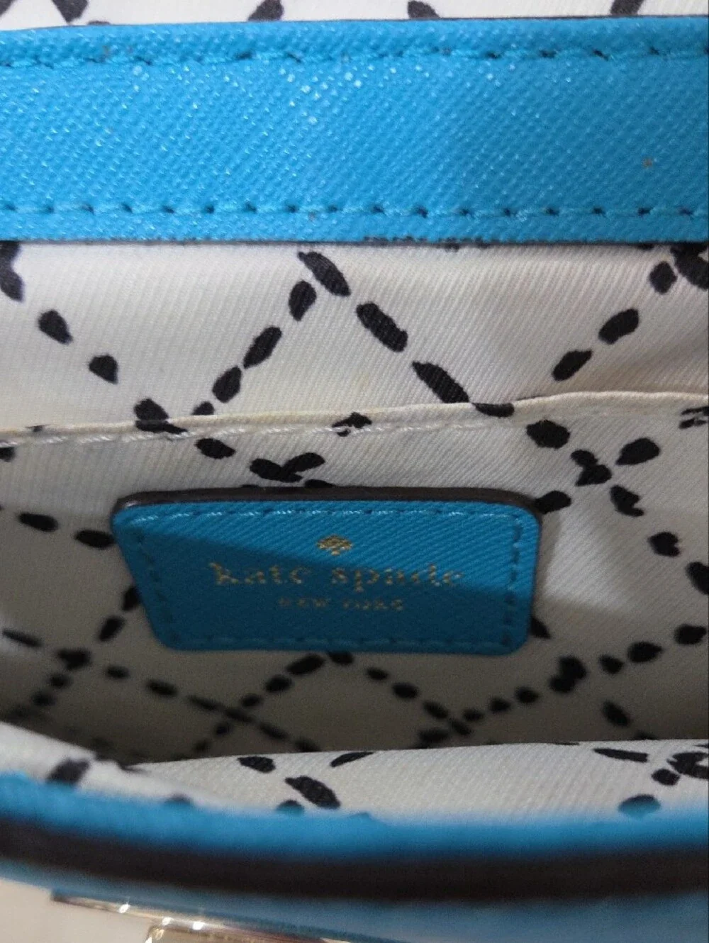 kate spade Turquoise Blue Crossbody with Star Turnlock